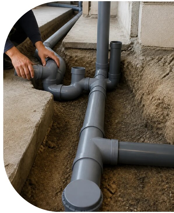 Монтаж хозбытовой канализации в Морозовске от 1540 р. | АПаруса-Мрз